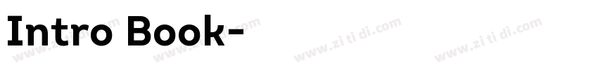 Intro Book字体转换